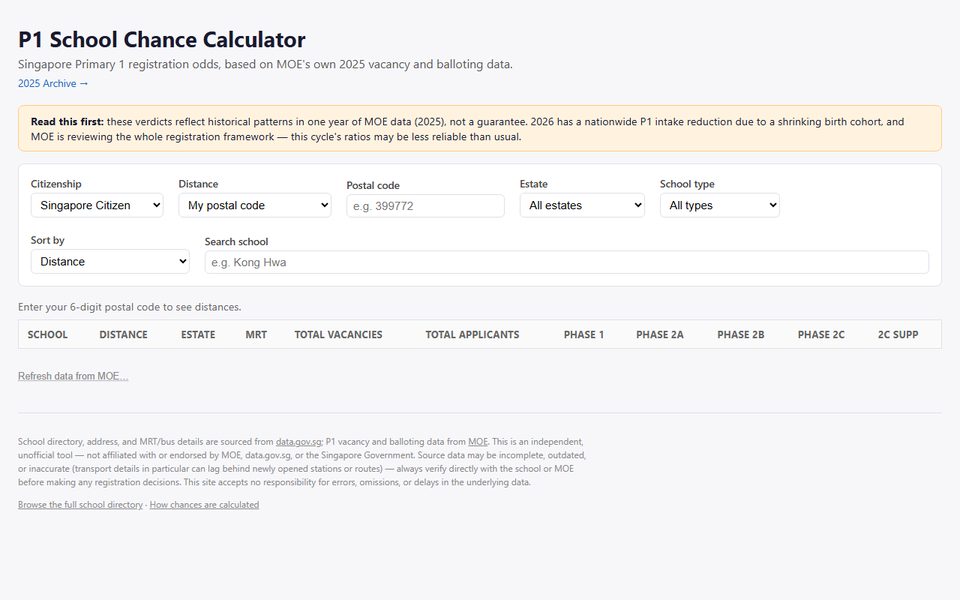 P1 Chance Calculator screenshot